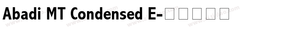 Abadi MT Condensed E字体转换